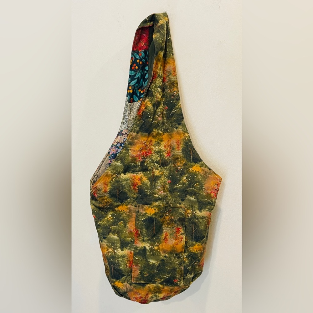 Tye Dye Boho Hippie Chic Beachy Reversible Hobo Cloth Bag Tote